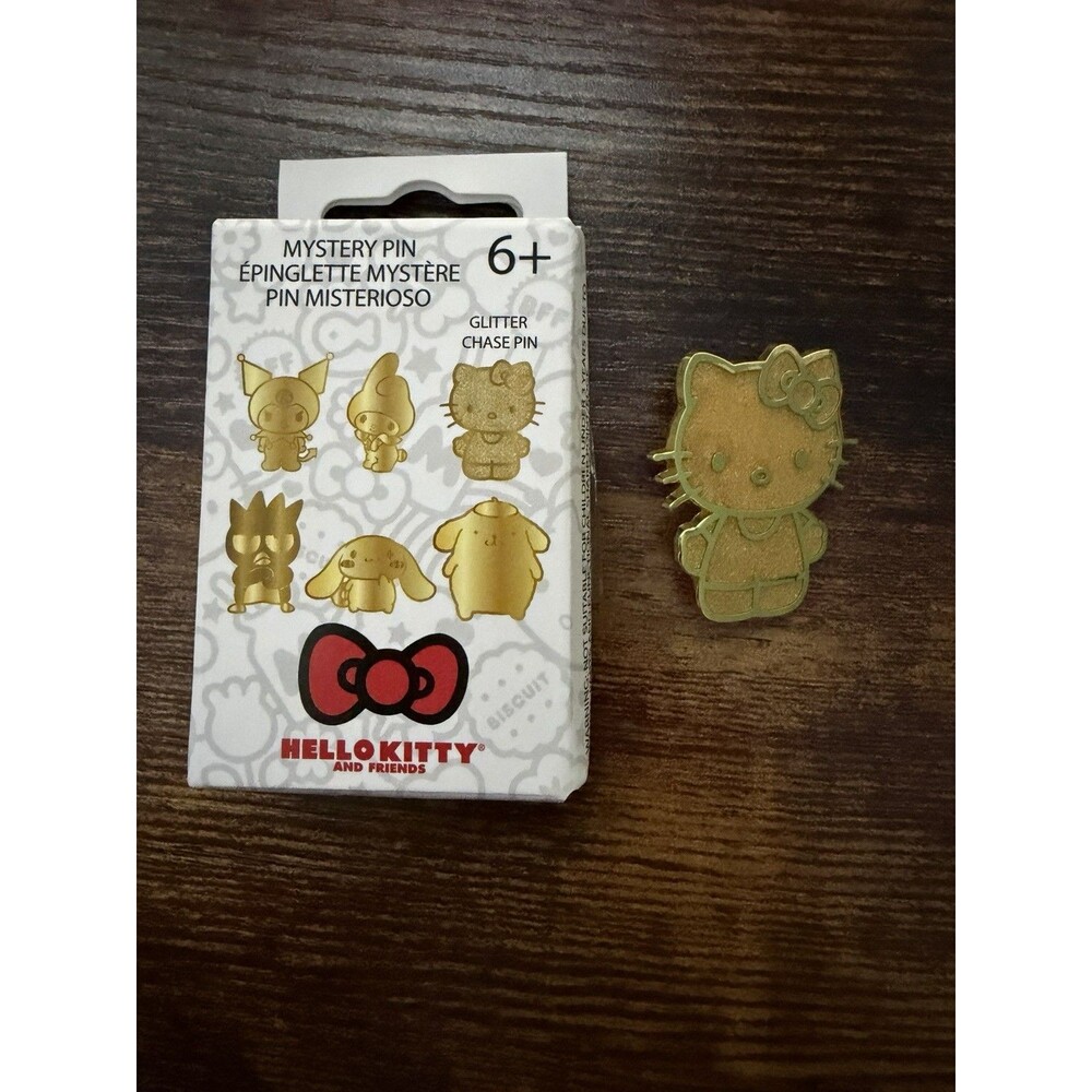 Loungefly Hello Kitty Gold Mystery Chaser Pin